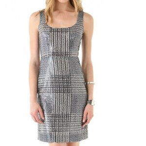 Tory Burch Bristol Sequin Black and White Mini Dress, 8